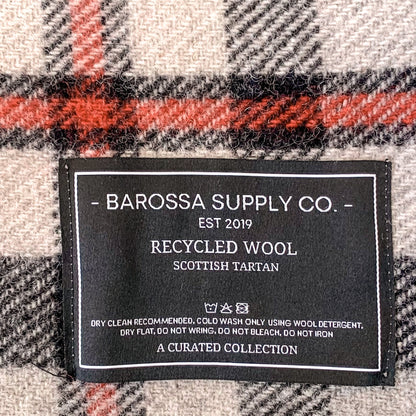 Thomson Grey - Recycled Wool Blend Scottish Tartan Blanket