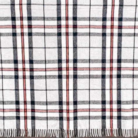 Thomson Grey - Recycled Wool Blend Scottish Tartan Blanket