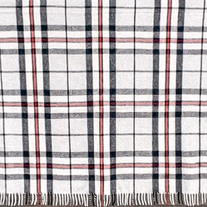 Thomson Grey - Recycled Wool Blend Scottish Tartan Blanket