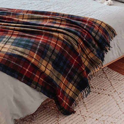 Buchanan Ancient - Recycled Wool Blend Scottish Tartan Blanket