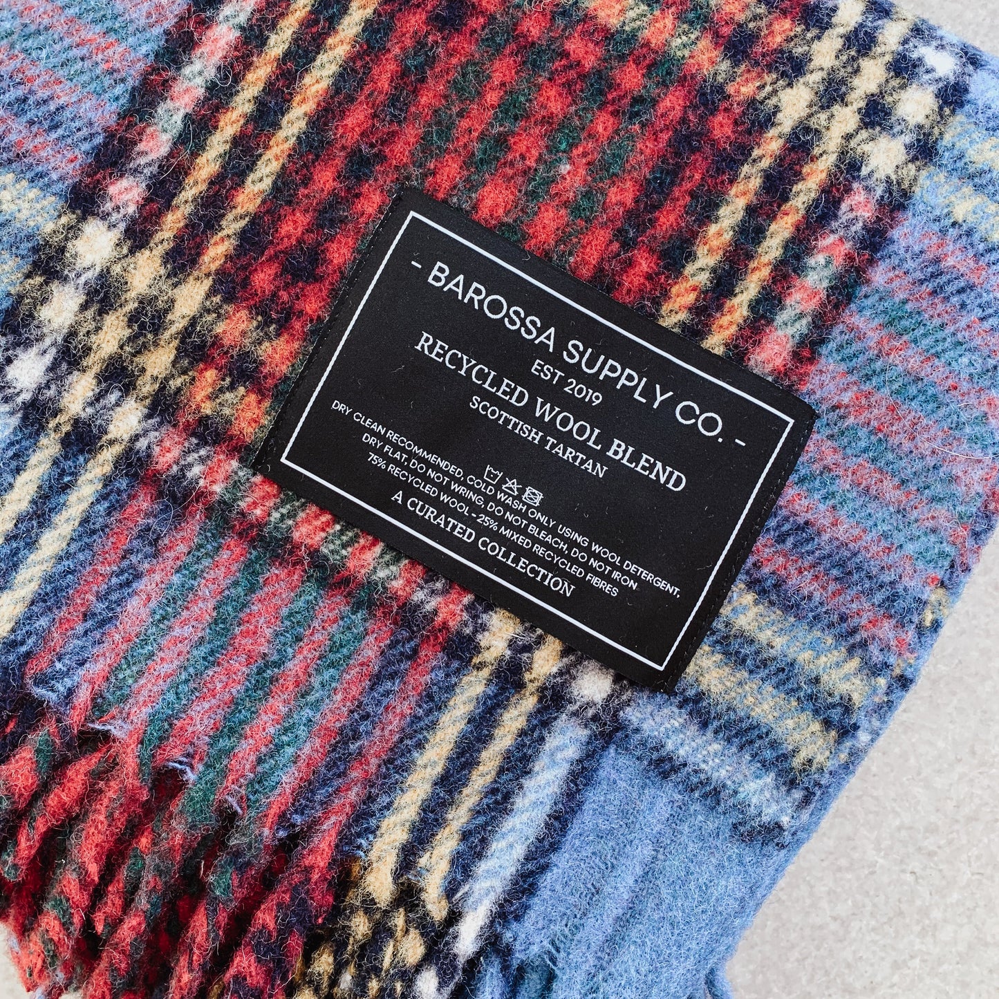 Anderson - Recycled Wool Blend Scottish Tartan Blanket