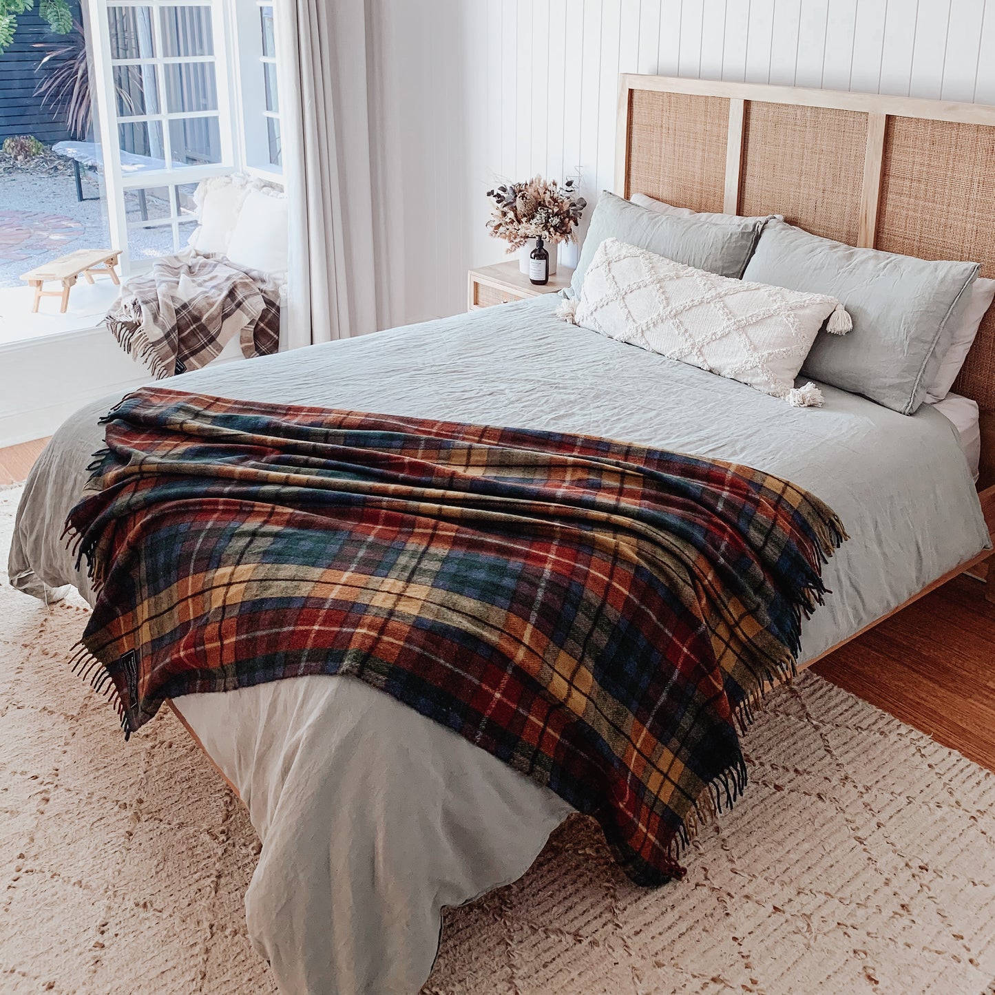 Buchanan Ancient - Recycled Wool Blend Scottish Tartan Blanket