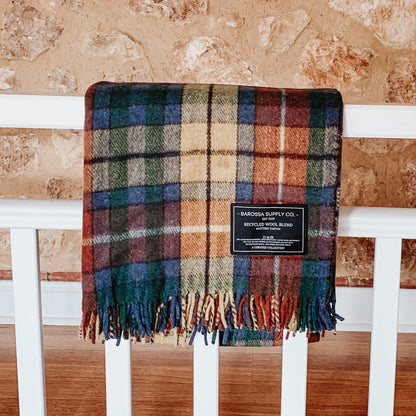 Buchanan Ancient - Recycled Wool Blend Scottish Tartan Blanket