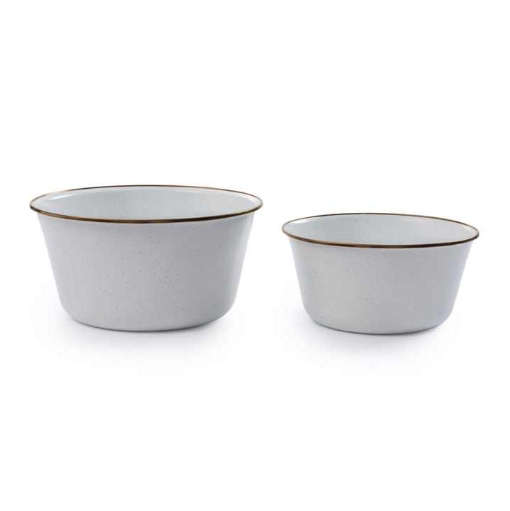 Eggshell Enamel Mixing Bowls (Set of 2) Barebones