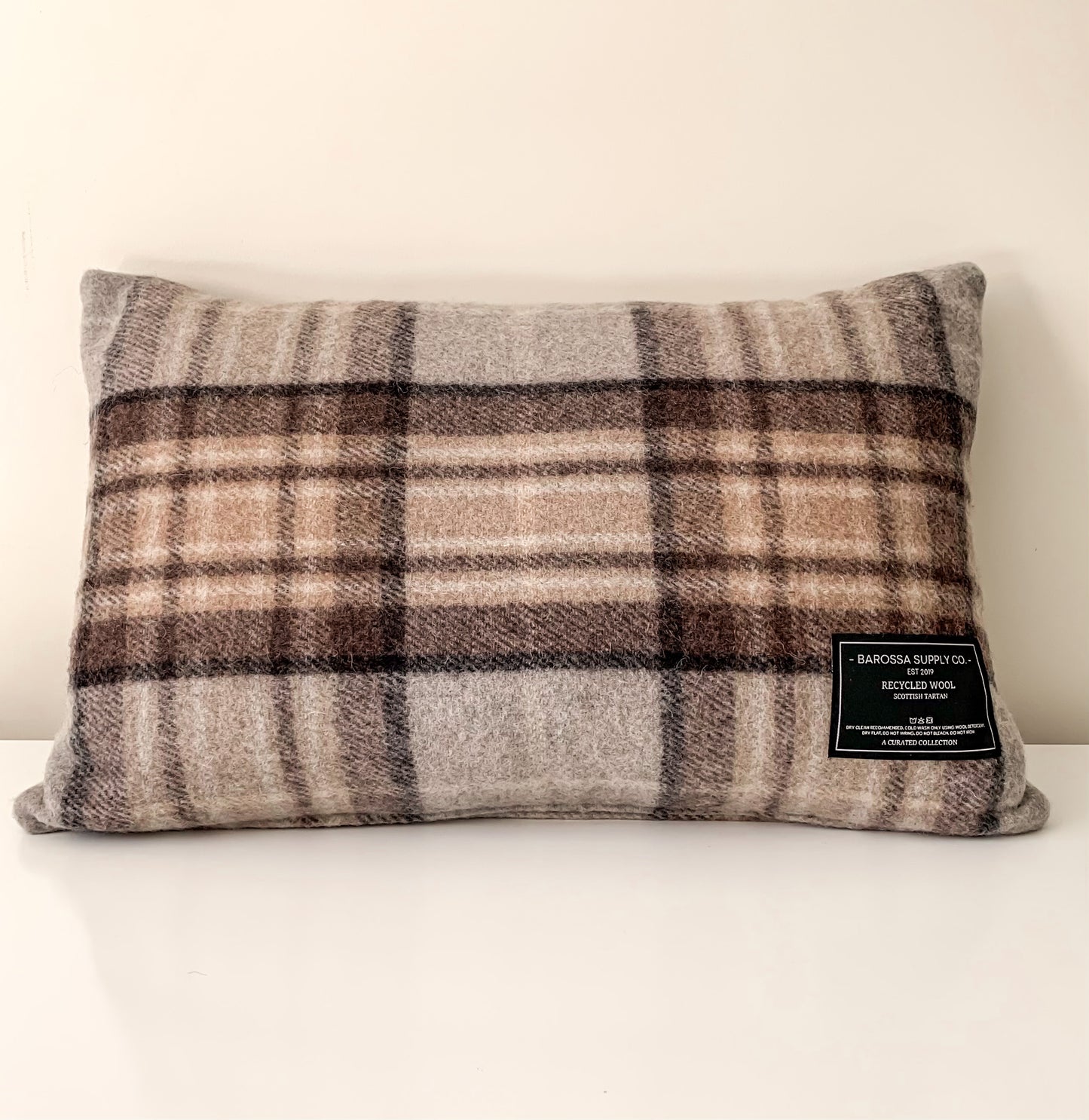 Recycled Wool Scottish Tartan Cushion | Mackellar