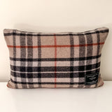 Recycled Wool Scottish Tartan Cushion | Thomson Camel