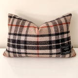 Recycled Wool Scottish Tartan Cushion | Thomson Camel