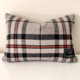 Recycled Wool Scottish Tartan Cushion | Thomson Grey