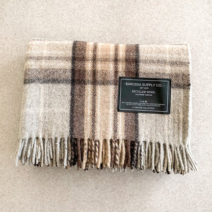 Mackellar - Recycled Wool Blend Scottish Tartan Blanket