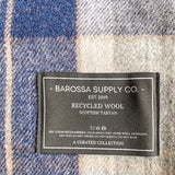 Recycled Wool Scottish Tartan Blanket - Bannockbane Silver