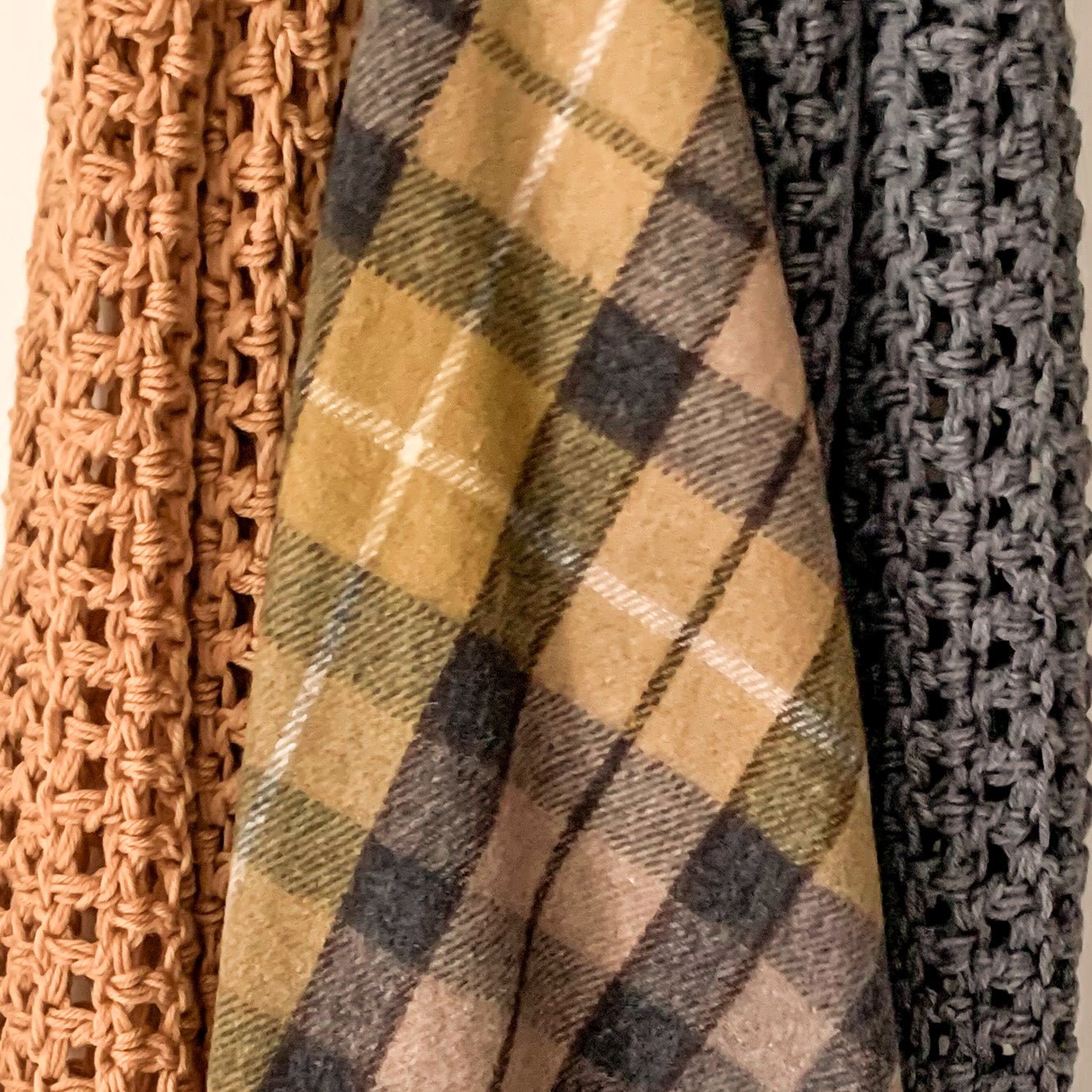 Luxe Tartan Blanket Wrap - Buchanan Natural