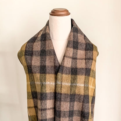 Luxe Tartan Blanket Wrap - Buchanan Natural