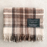 Stewart Natural Dress - Recycled Wool Blend Scottish Tartan Blanket