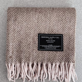 Luxe Herringbone Blanket Wrap - Dusty Rose