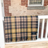 Buchanan Natural - Recycled Wool Blend Scottish Tartan Blanket