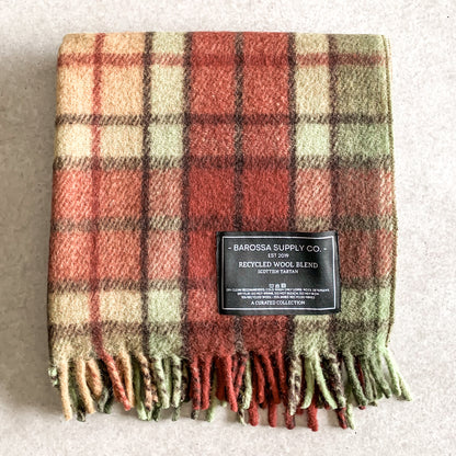 Luxe Tartan Blanket Wrap - Buchanan Autumn