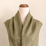 Luxe Herringbone Blanket Wrap - Olive