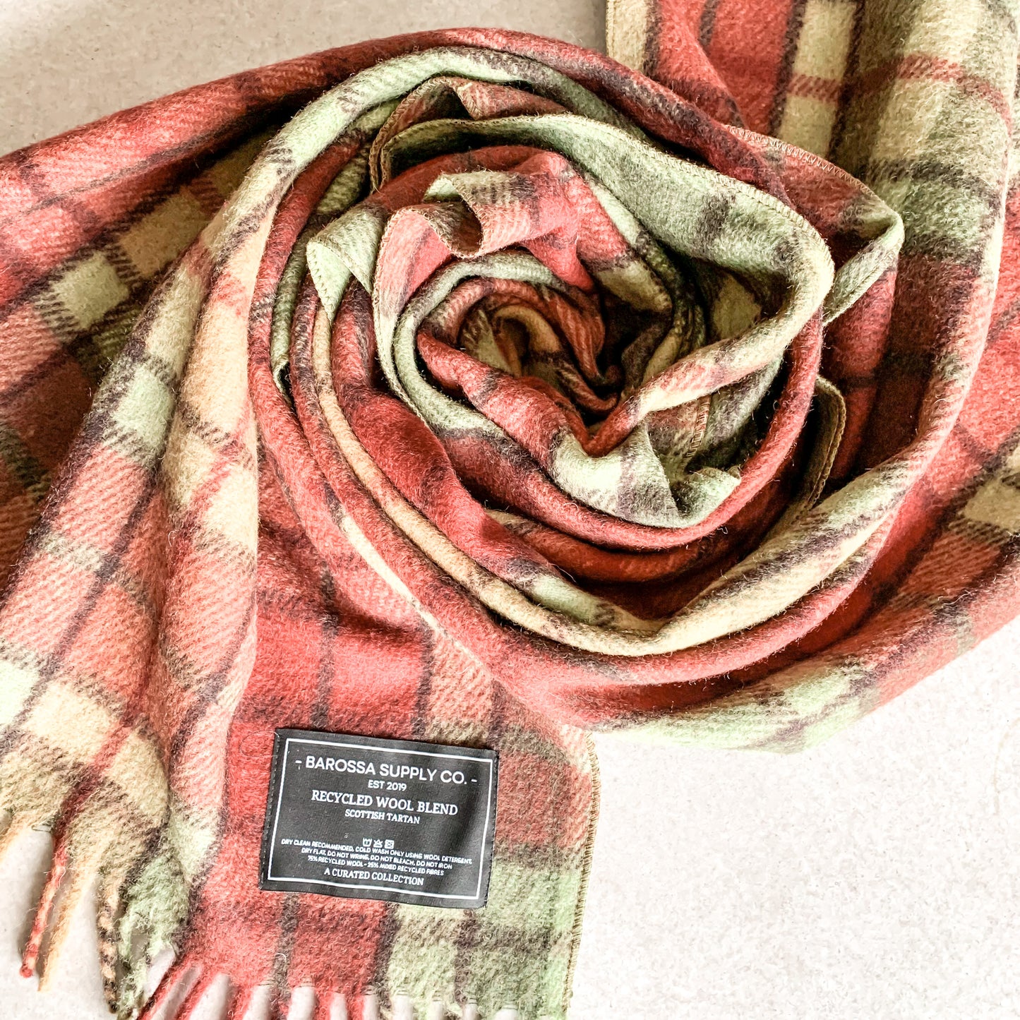 Luxe Tartan Blanket Wrap - Buchanan Autumn